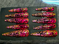 Hand Painted X-Long Stiletto Press On Nails - Size Large